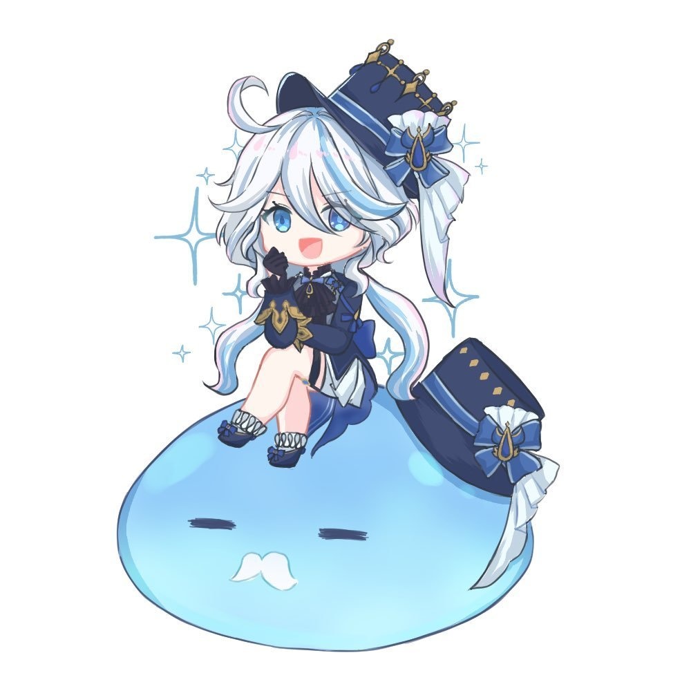 フリーナちゃんとスライムくん