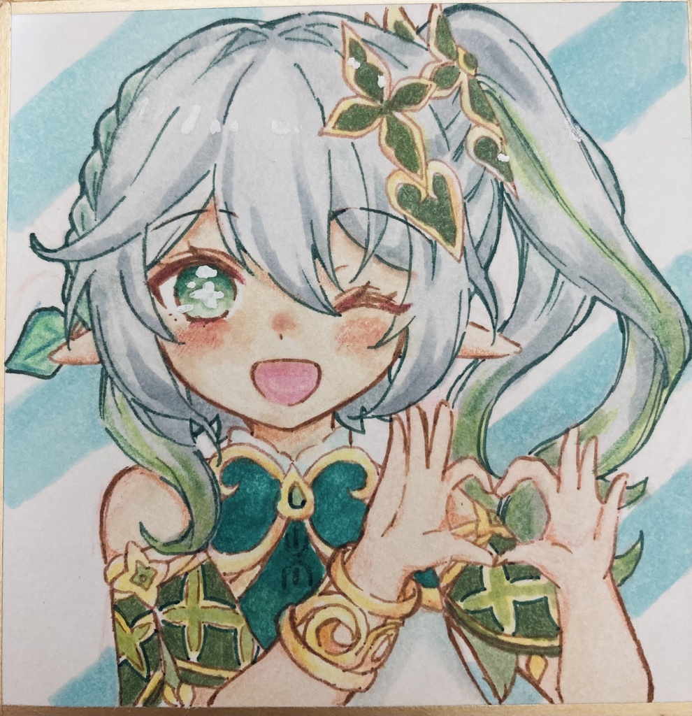 ナヒーダ　色紙