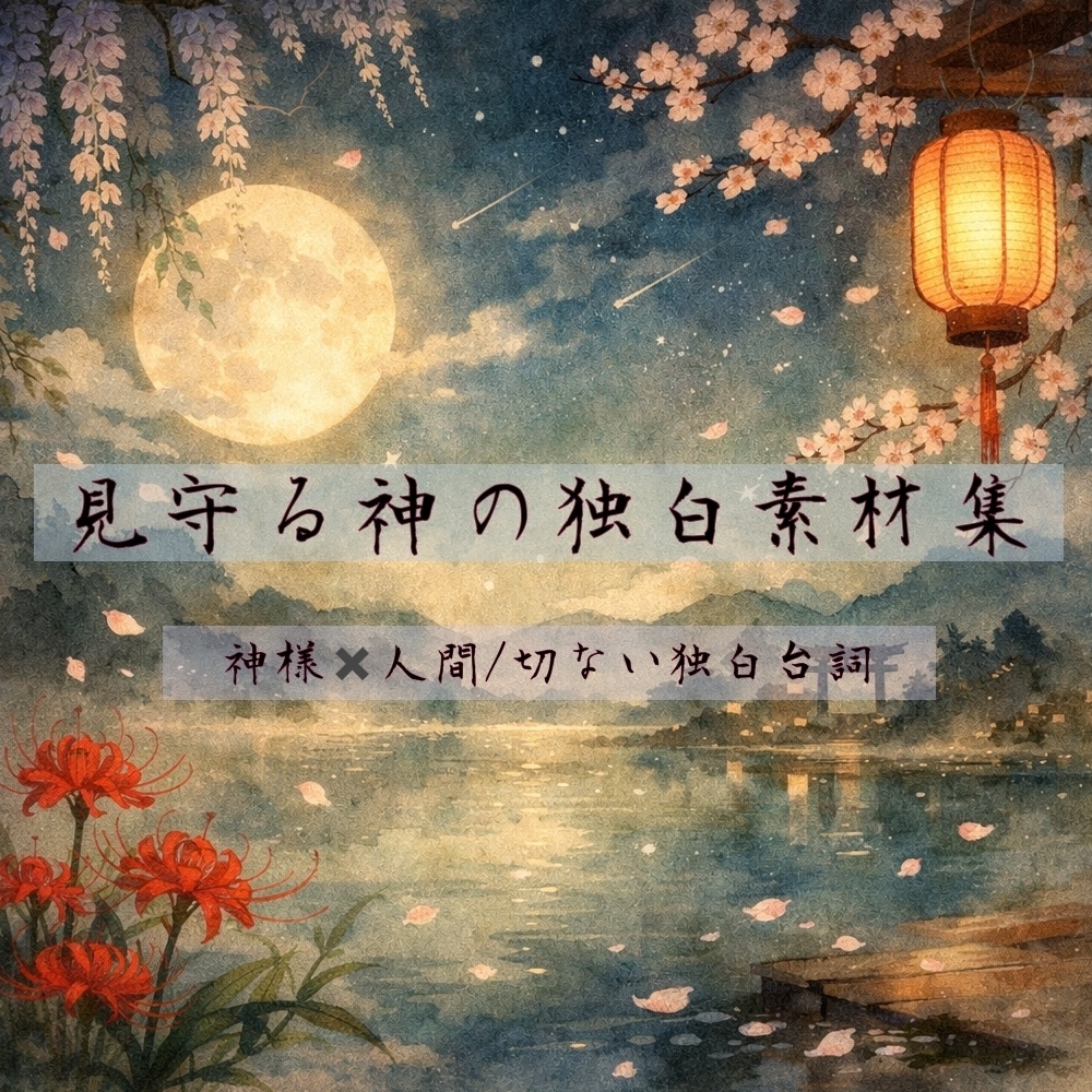 見守る神の独白素材集 ー 神様×人間 / 切ない独白台詞 ー