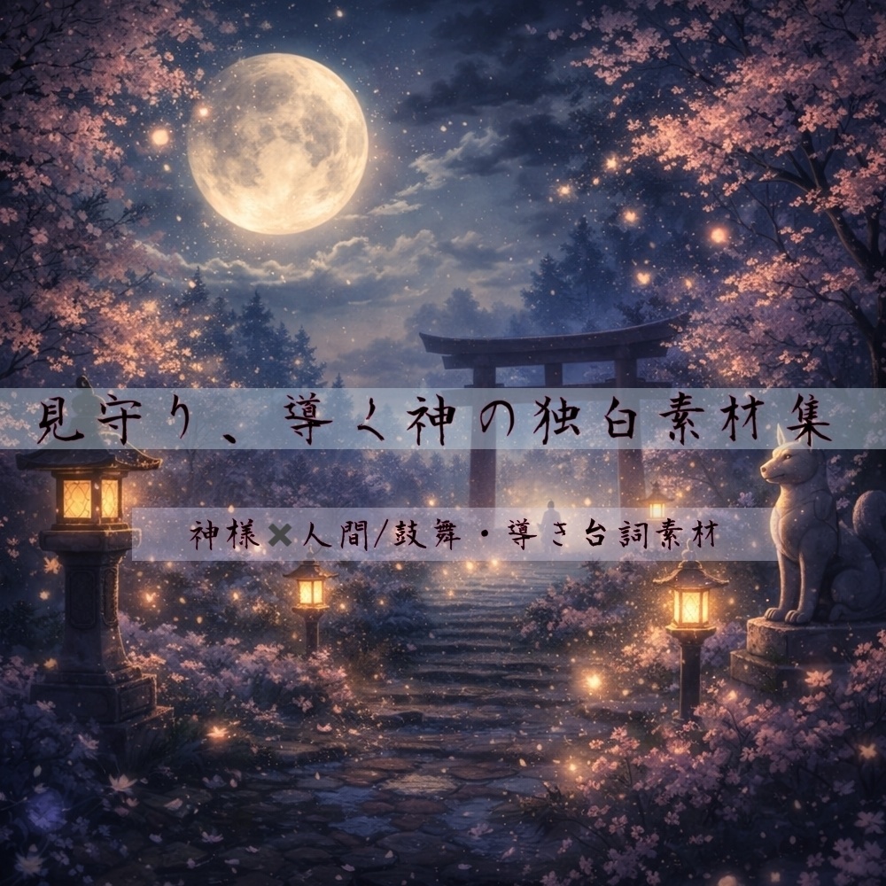 ー 神様×人間 / 鼓舞台詞素材 ー