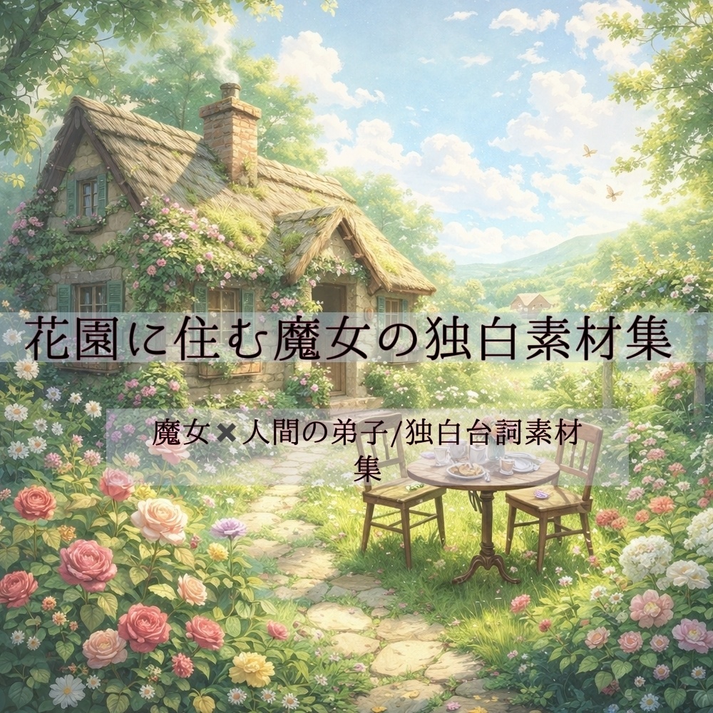 魔女×人間の弟子/独白台詞素材