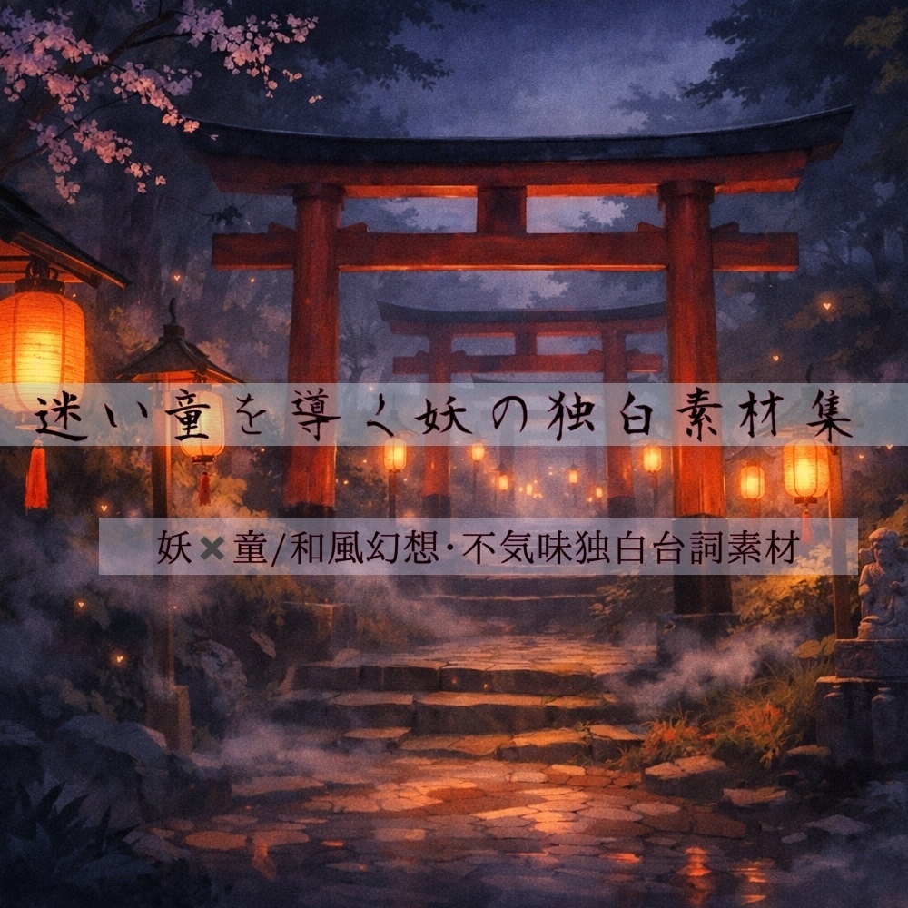 迷い童を導く妖の独白台詞素材集-本編-