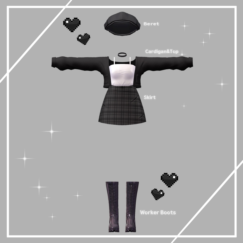 【Manuka】マヌカ Knit Cardigan Set (15color/瞳15色)