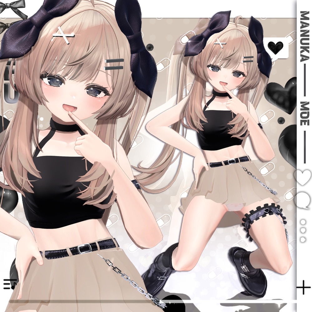 【2アバター対応】 Lovely Funky Uniform (9color/瞳9色)