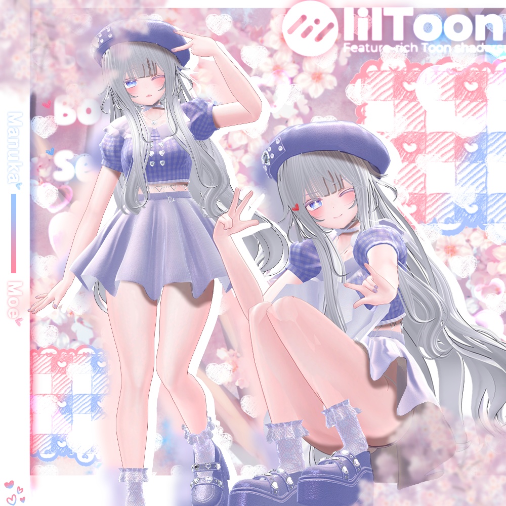 【3アバター対応】 Lovely BonBon Set Up (8color/瞳8色)