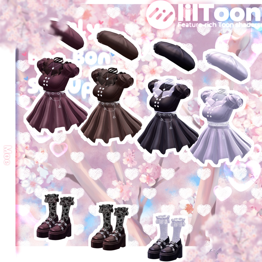 【3アバター対応】 Lovely BonBon Set Up (8color/瞳8色)