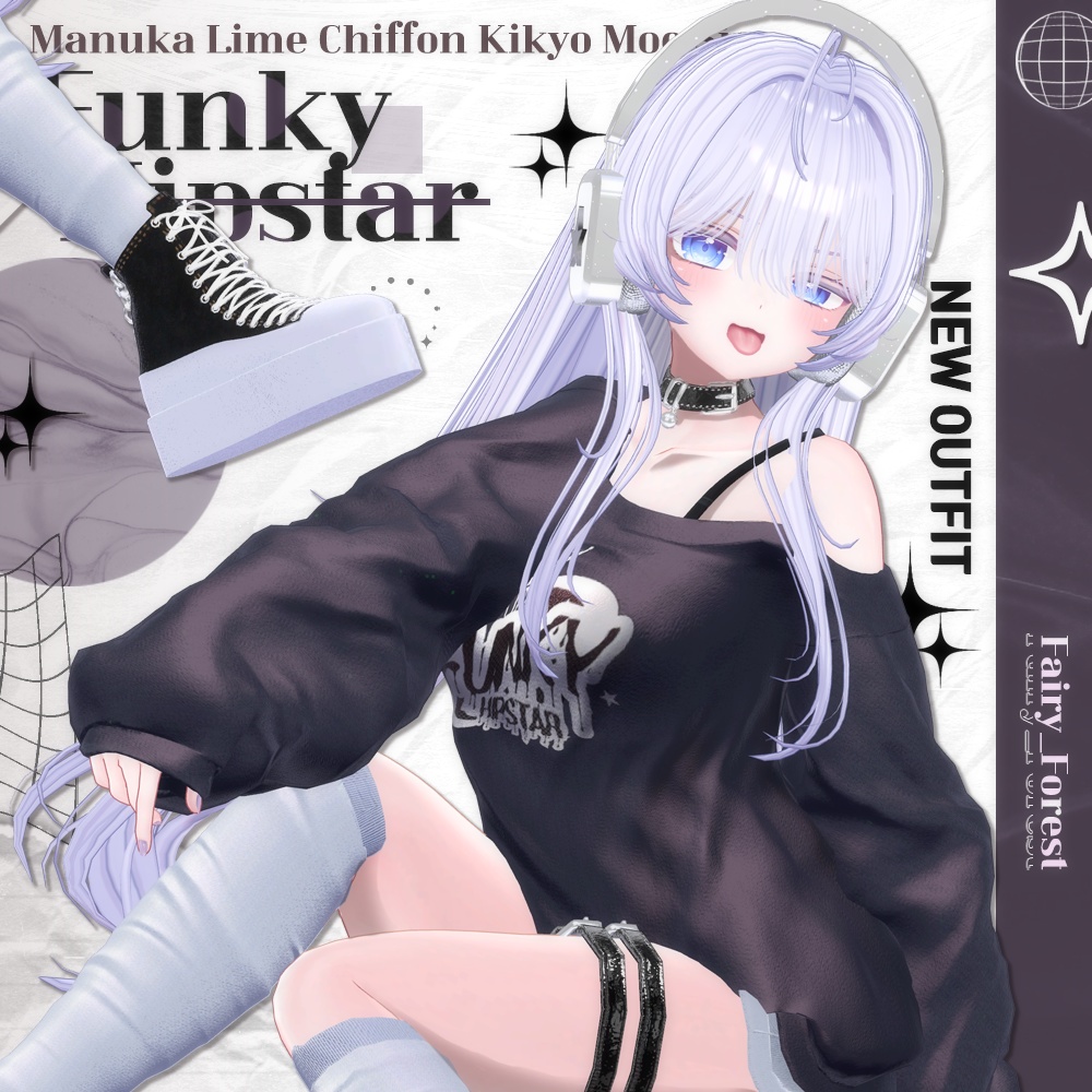 【7アバター対応】Funky HipStar (7color/瞳7色)