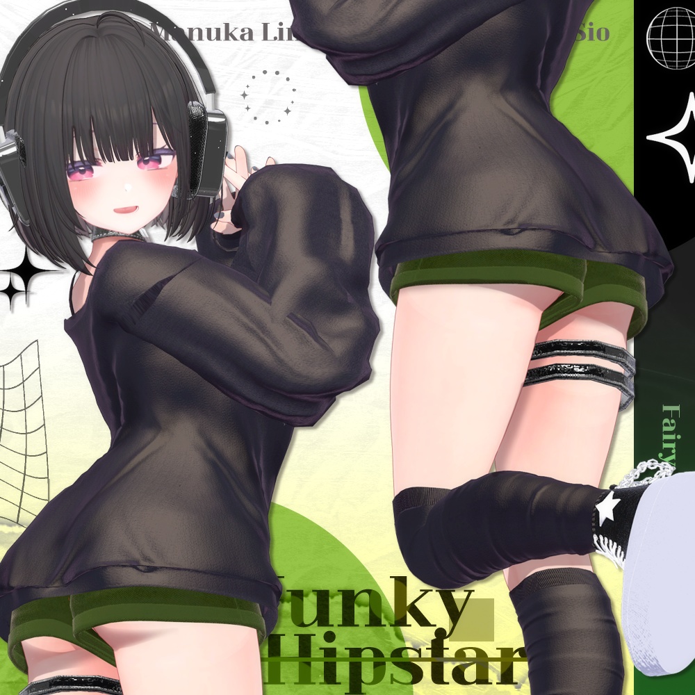 【7アバター対応】Funky HipStar (7color/瞳7色)