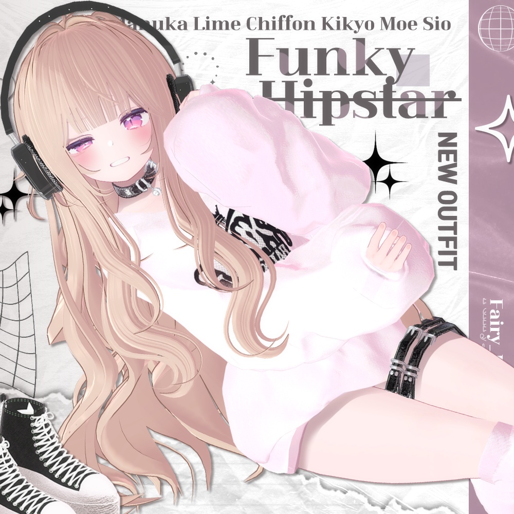 【7アバター対応】Funky HipStar (7color/瞳7色)