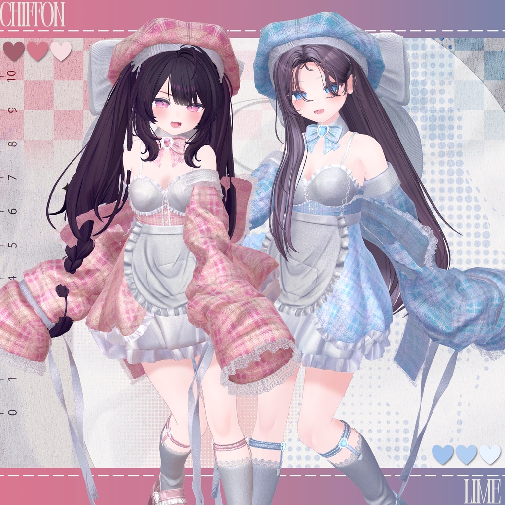 ♥【8アバター対応】Lovely Valen Chocolate Set Up