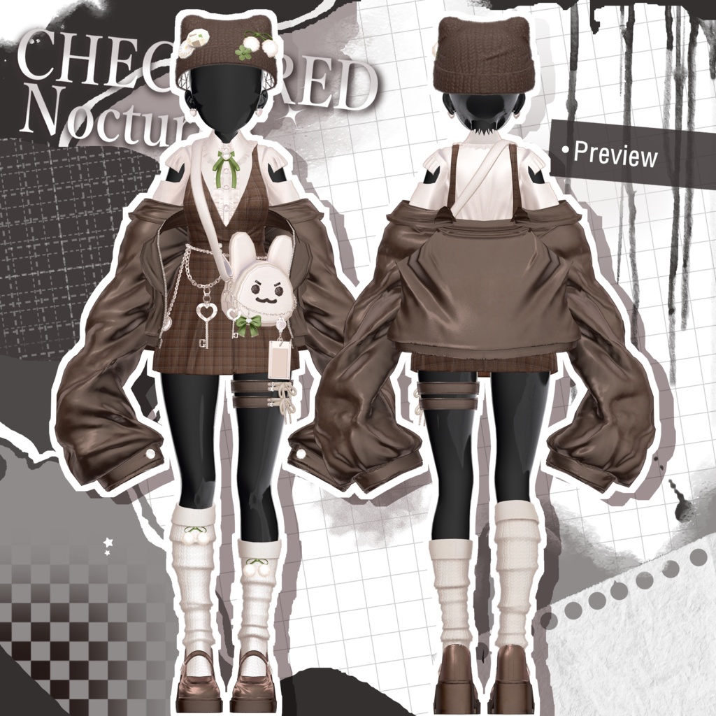 【7アバター対応】Checkered Nocturne【50% Sale!!】