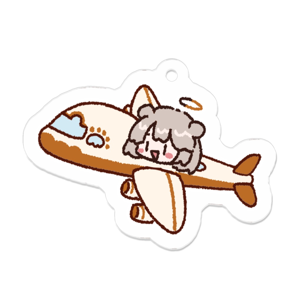 くまの海外移住！ アクリルキーホルダー