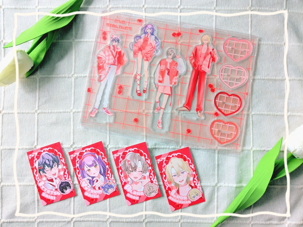 およ家 アクリルスタンド RED check pattern