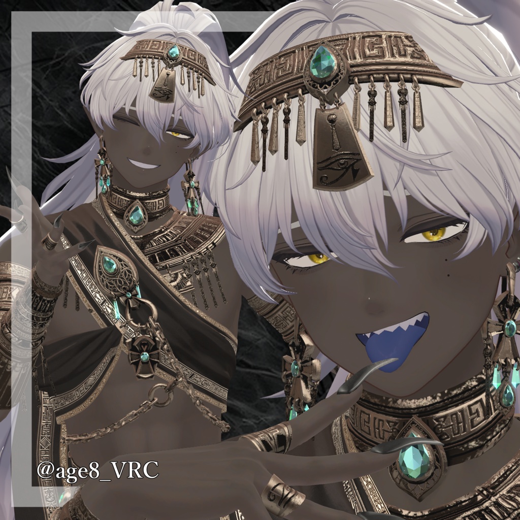 【狛乃/Komano専用】褐色メイクテクスチャ+EyeTexture