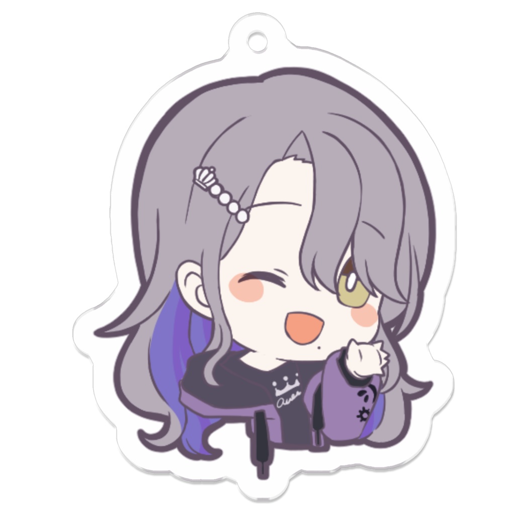 【皇黒夢】アクリルキーホルダー (スタンプイラスト)