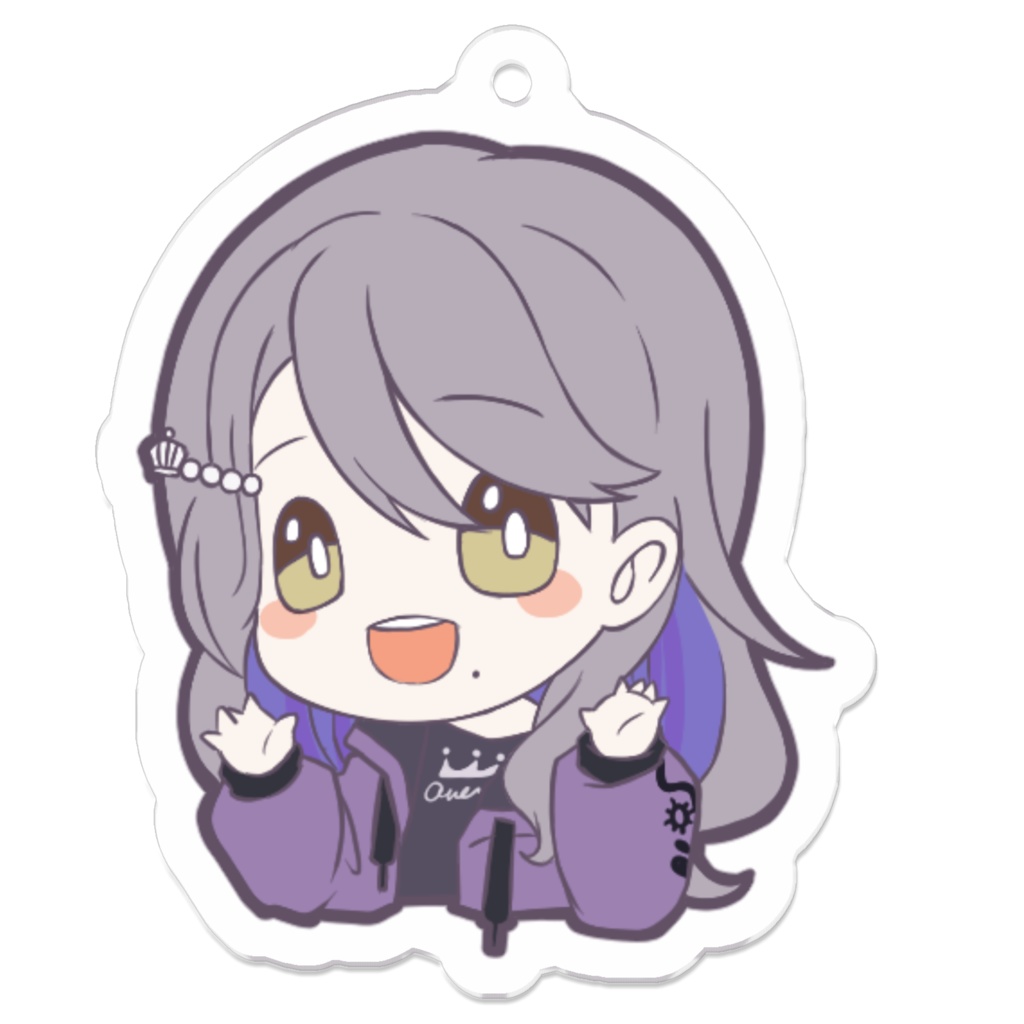 【皇黒夢】アクリルキーホルダー (スタンプイラスト)