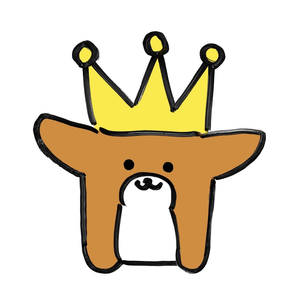 コーギー 王冠 缶バッジ