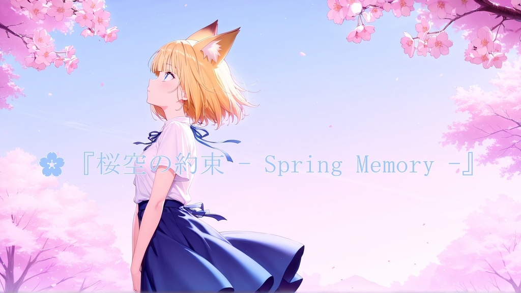 🌸『桜空の約束 - Spring Memory -』高解像度イラスト壁紙（4K対応）