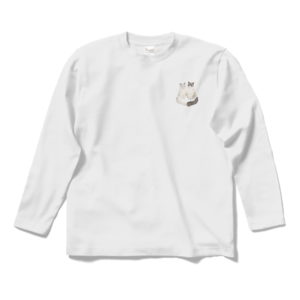 【1周年記念】めるあずロングスリーブTシャツ(ホワイト)