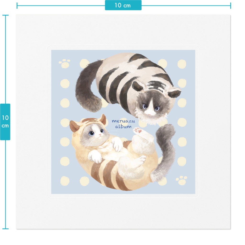 【2周年記念】寅年!めるあずステッカー