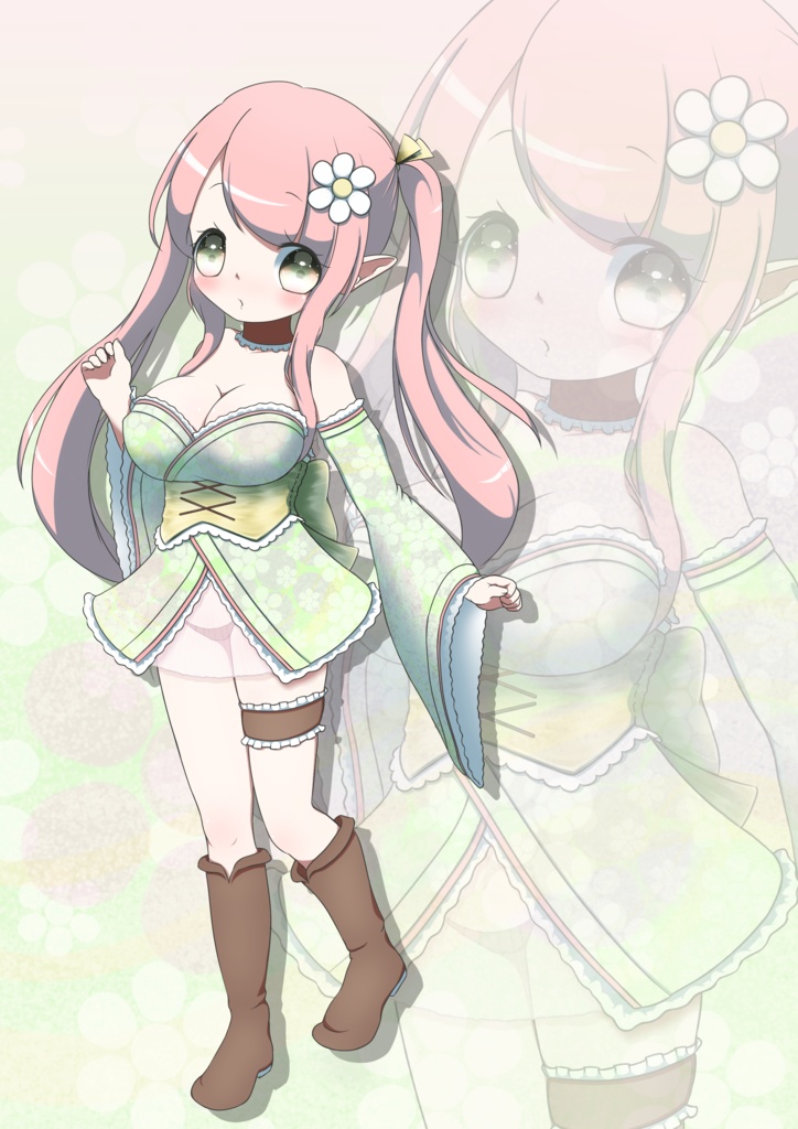 なんか変わった和装の少女 アクリルフィギュア