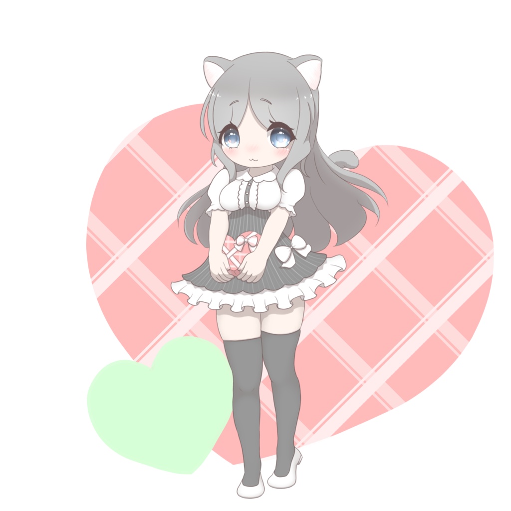 ばれんたいん&にゃんにゃんにゃんにゃんにゃんの日 記念アクリルフィギュア ぐれーにゃんこ