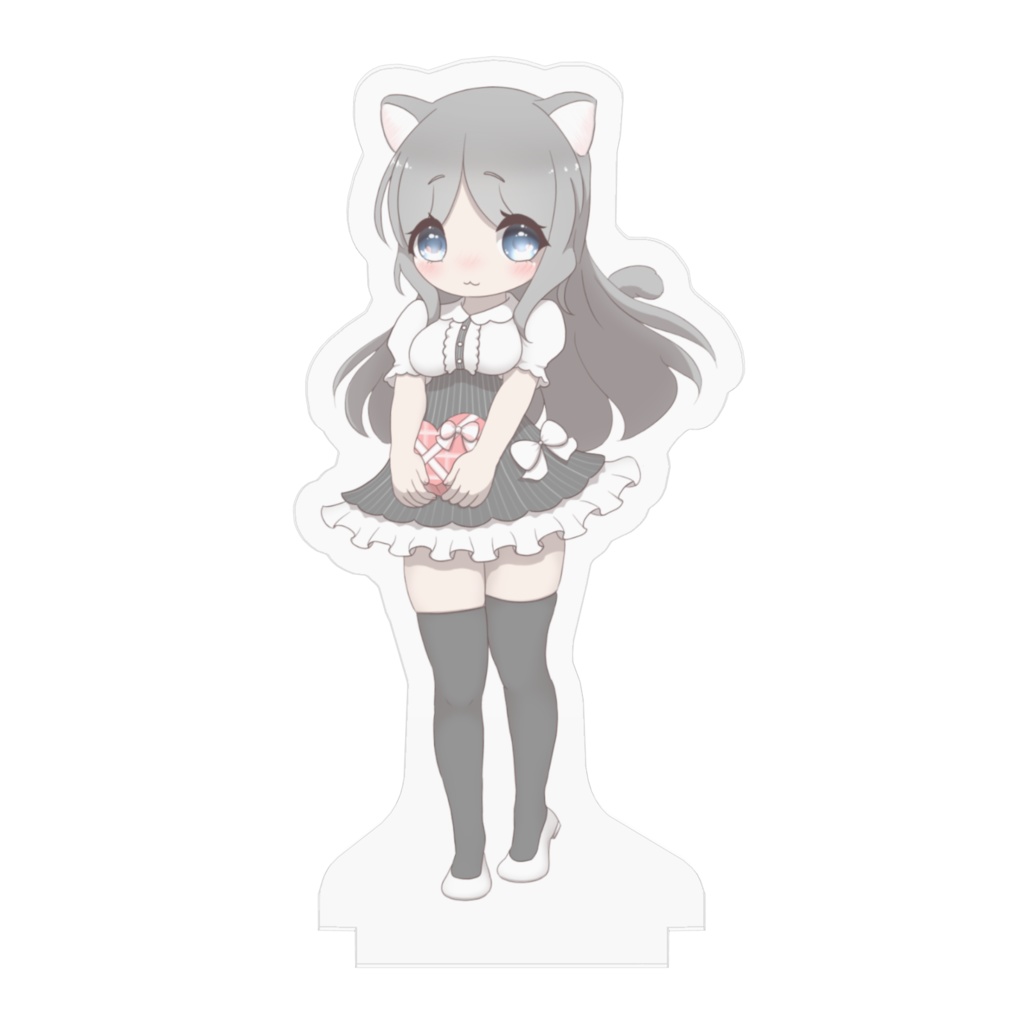 ばれんたいん&にゃんにゃんにゃんにゃんにゃんの日 記念アクリルフィギュア ぐれーにゃんこ