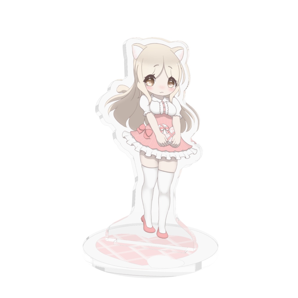 ばれんたいん&にゃんにゃんにゃんにゃんにゃんの日 記念アクリルフィギュア 茶にゃんこ