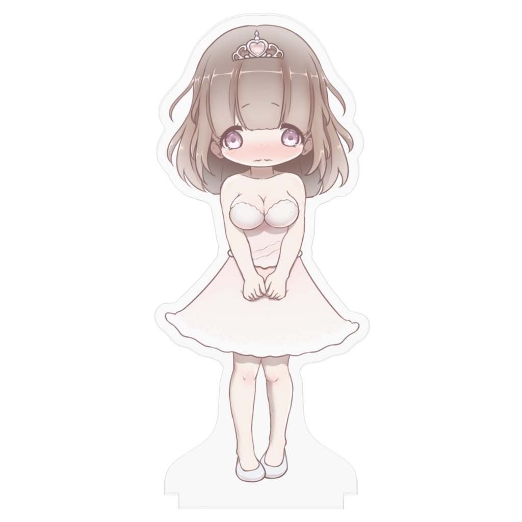 学芸会のプリンセス役 アクリルフィギュア