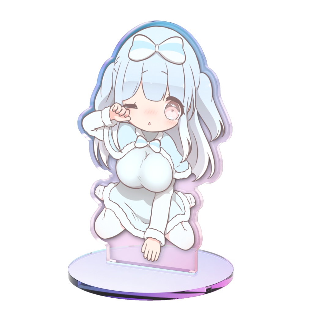 しろいくぅちゃん オーロラアクスタ