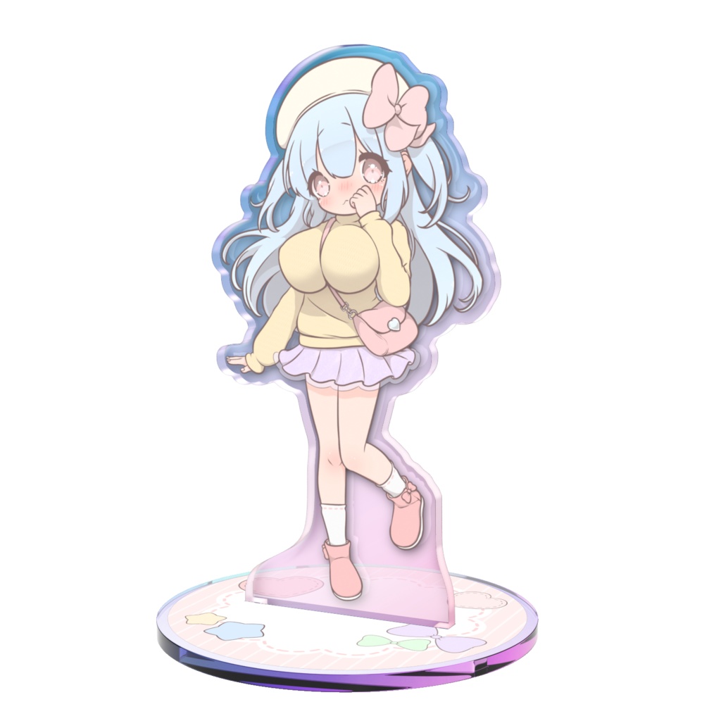 くぅちゃん　２月っぽいオーロラアクスタ