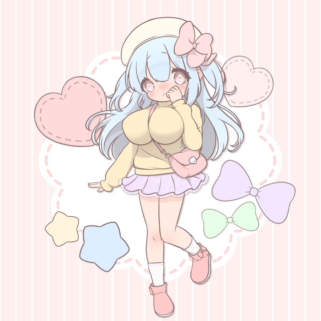 くぅちゃん 2月っぽいオーロラアクスタ