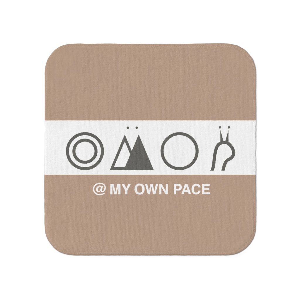 タオル-小(@ MY OWN PACE/ボーダーデザイン)