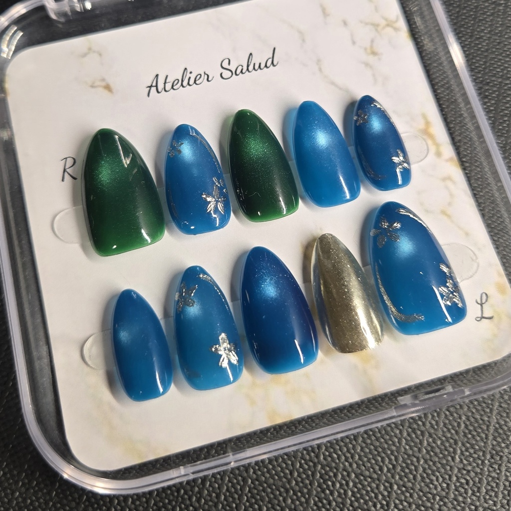 江×ワンホン風ネイルチップ