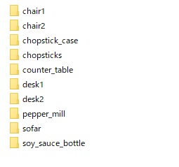 飲食店用 3Dモデル10種
