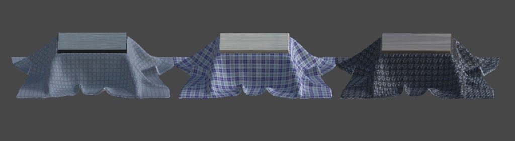 【無料】こたつ3Dモデル