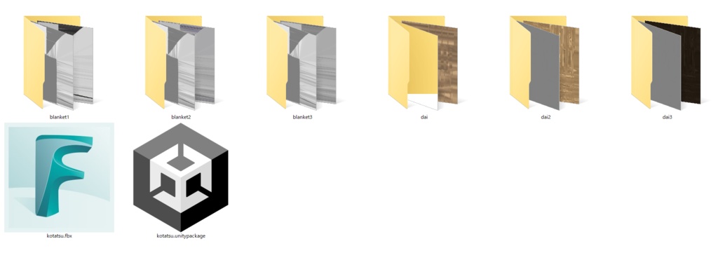 【無料】こたつ3Dモデル