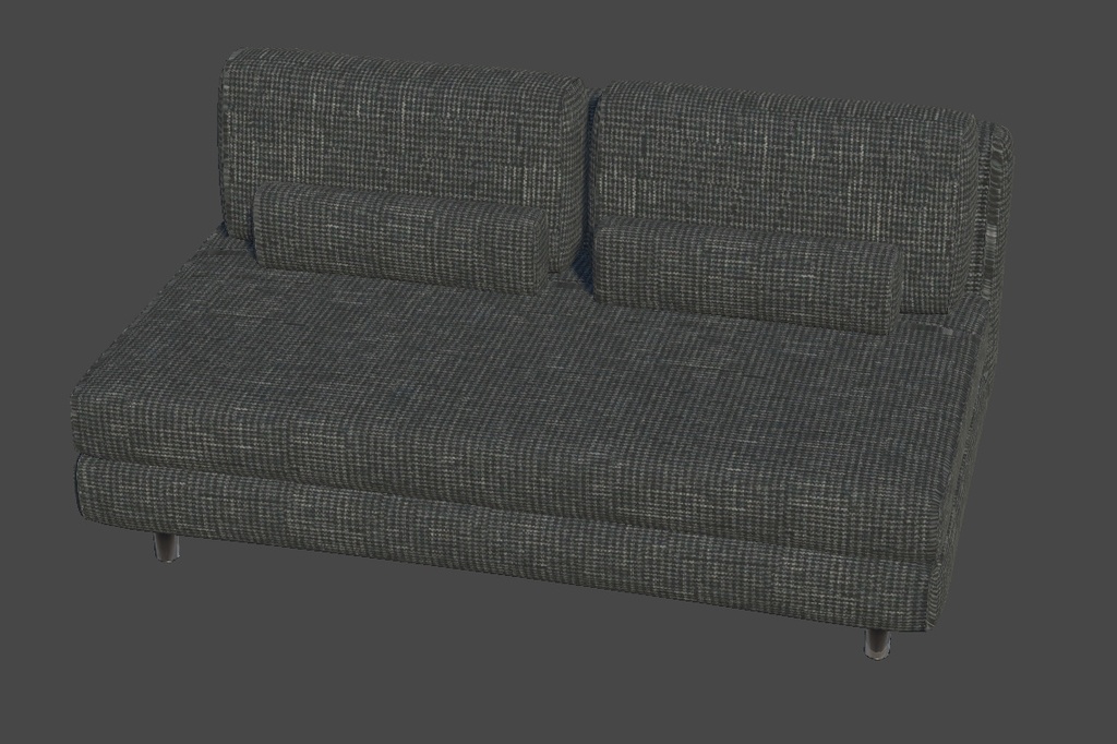 【3Dモデル】ソファー5種x10色