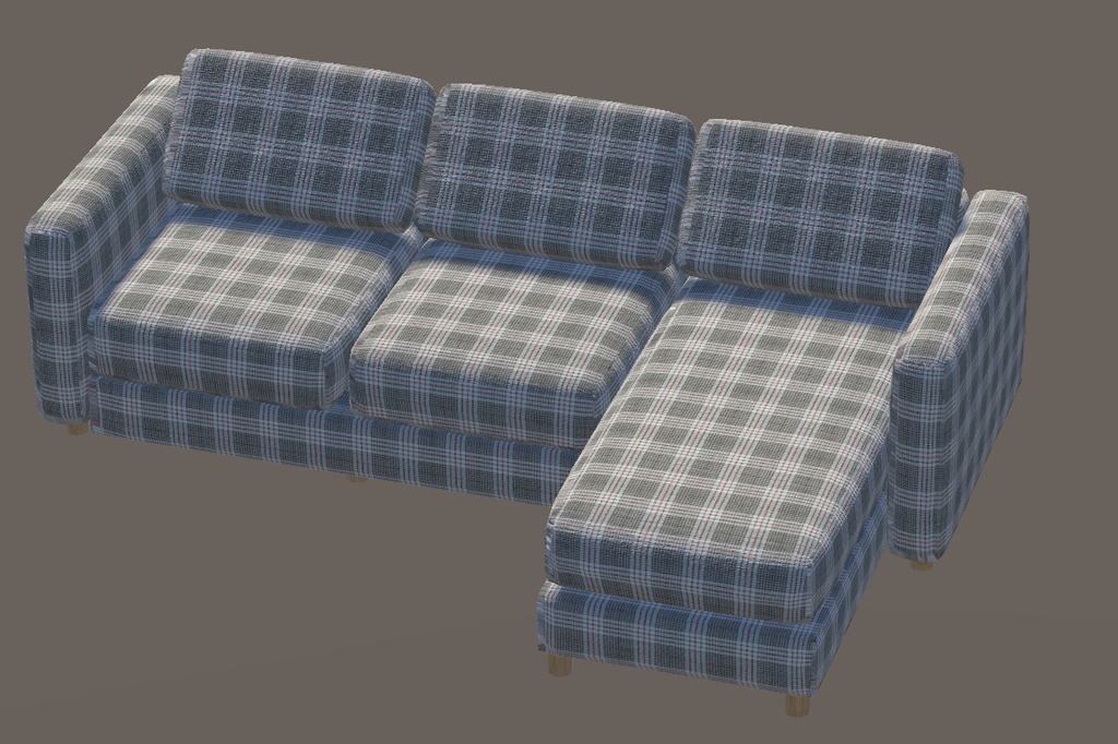 【3Dモデル】ソファー5種x10色