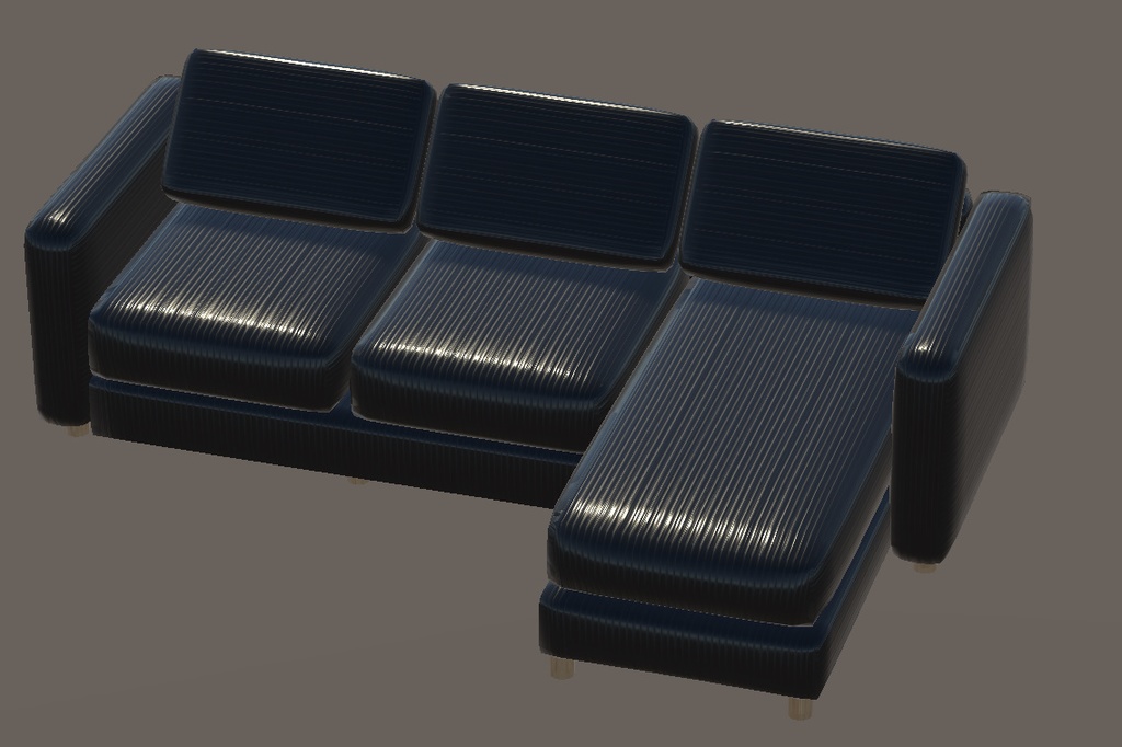 【3Dモデル】ソファー5種x10色