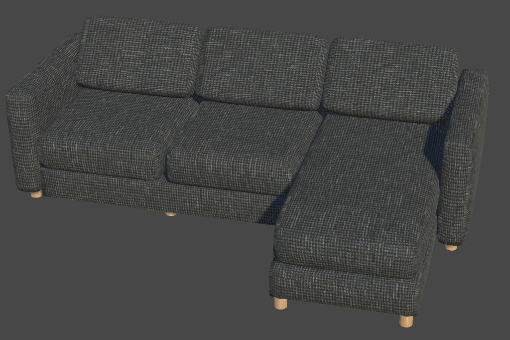 【3Dモデル】ソファー5種x10色