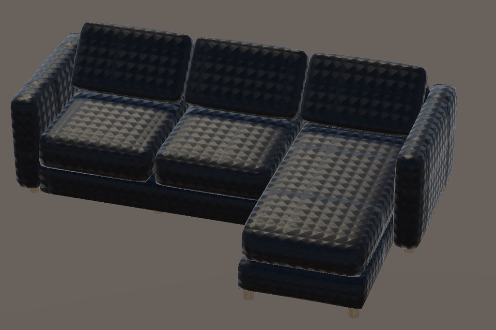 【3Dモデル】ソファー5種x10色