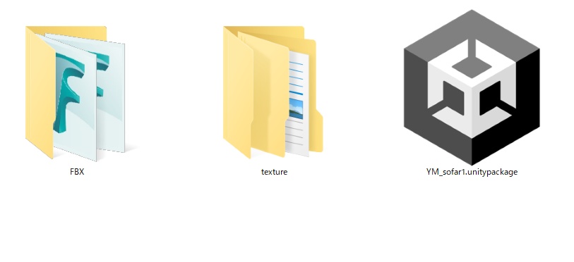 【3Dモデル】ソファー5種x10色