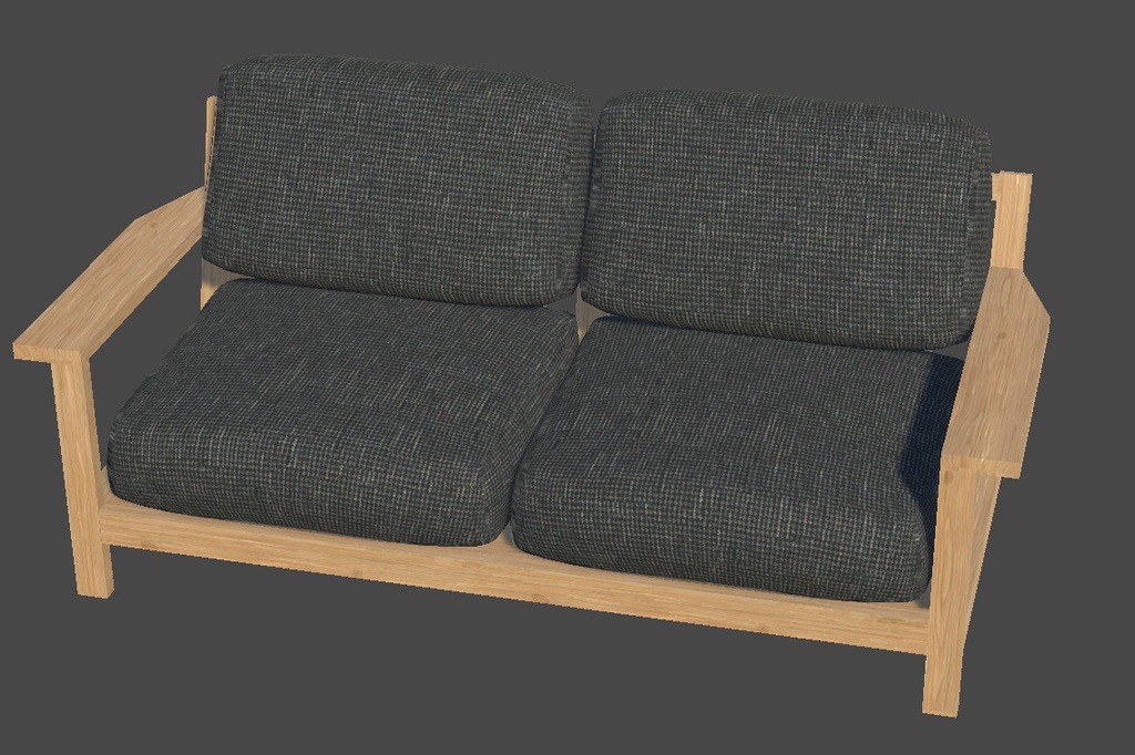 【3Dモデル】ソファー5種x10色