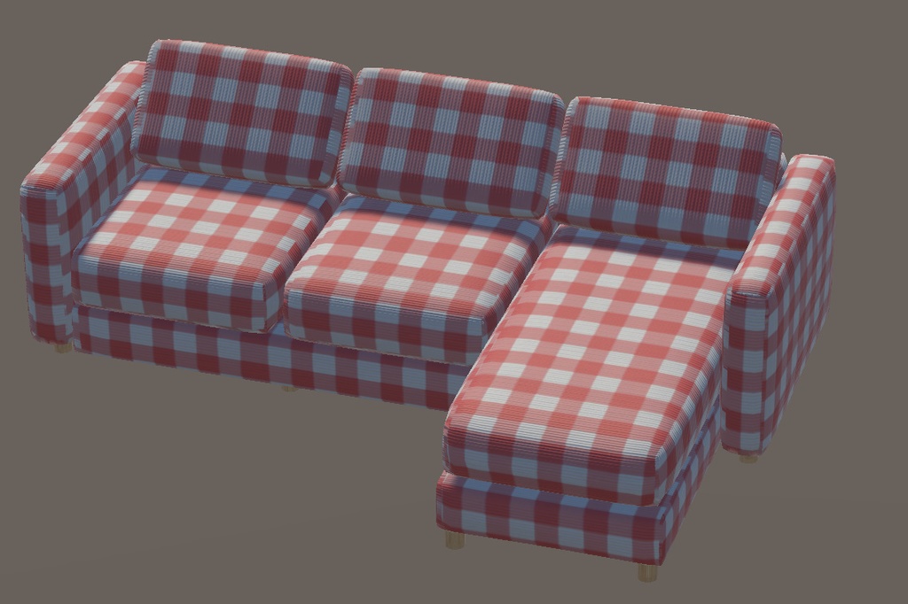 【3Dモデル】ソファー5種x10色