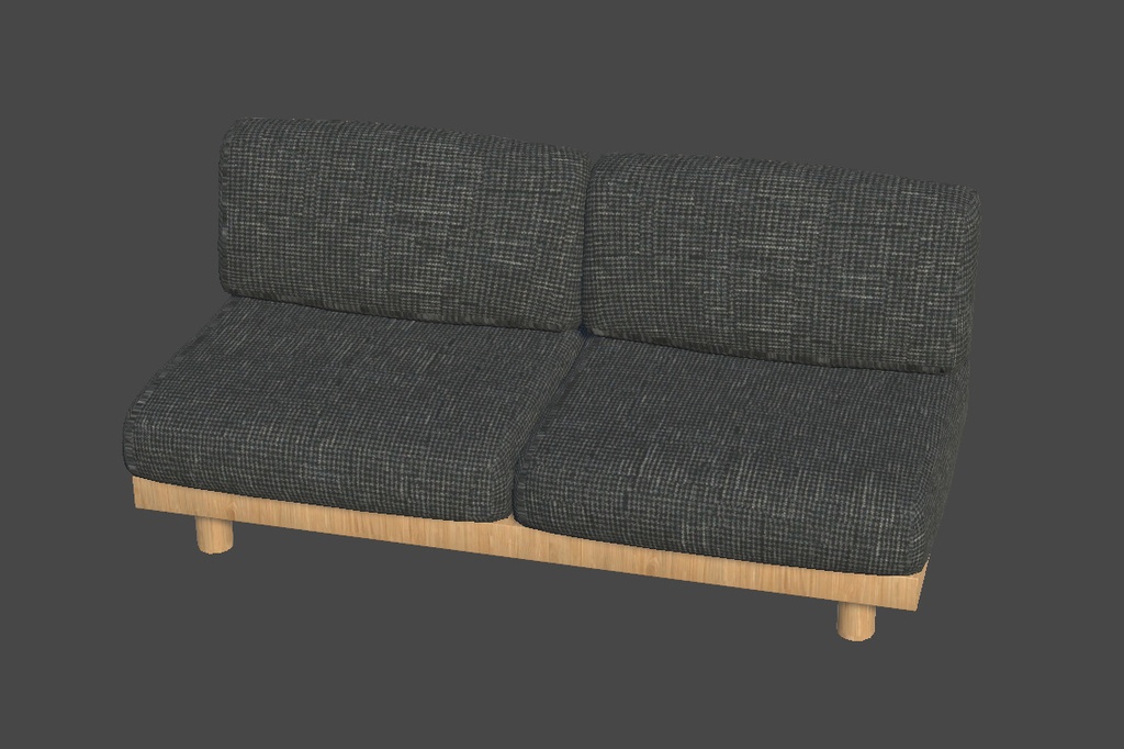 【3Dモデル】ソファー5種x10色