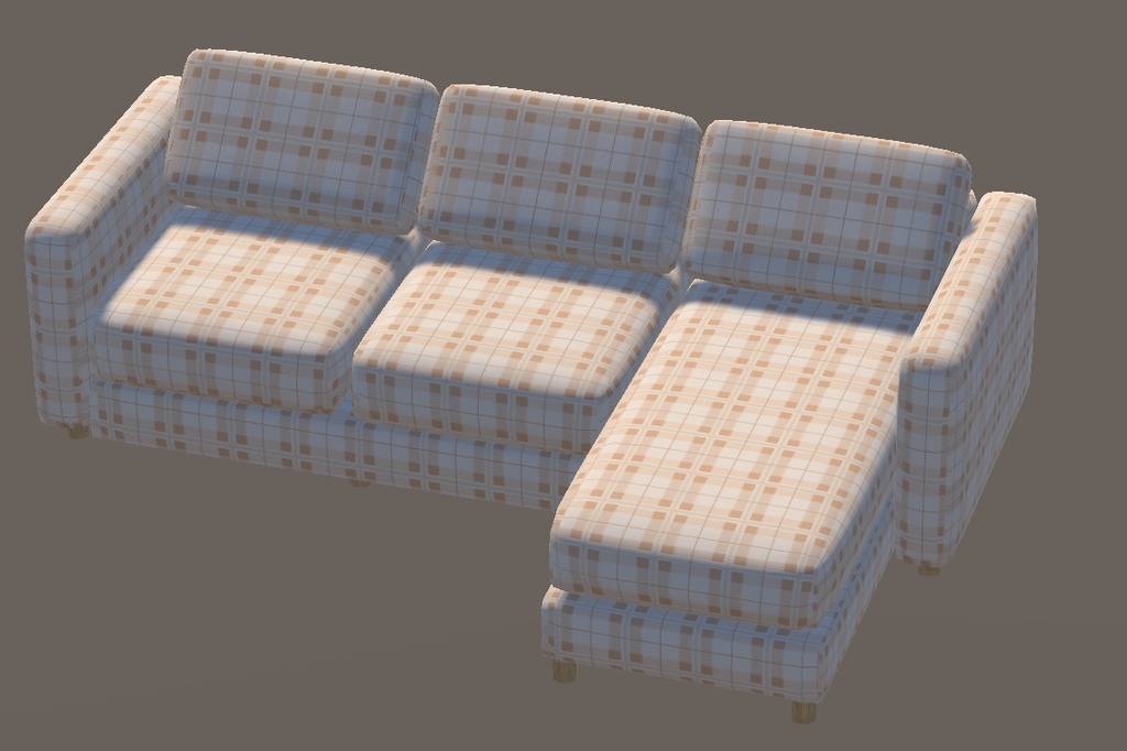 【3Dモデル】ソファー5種x10色