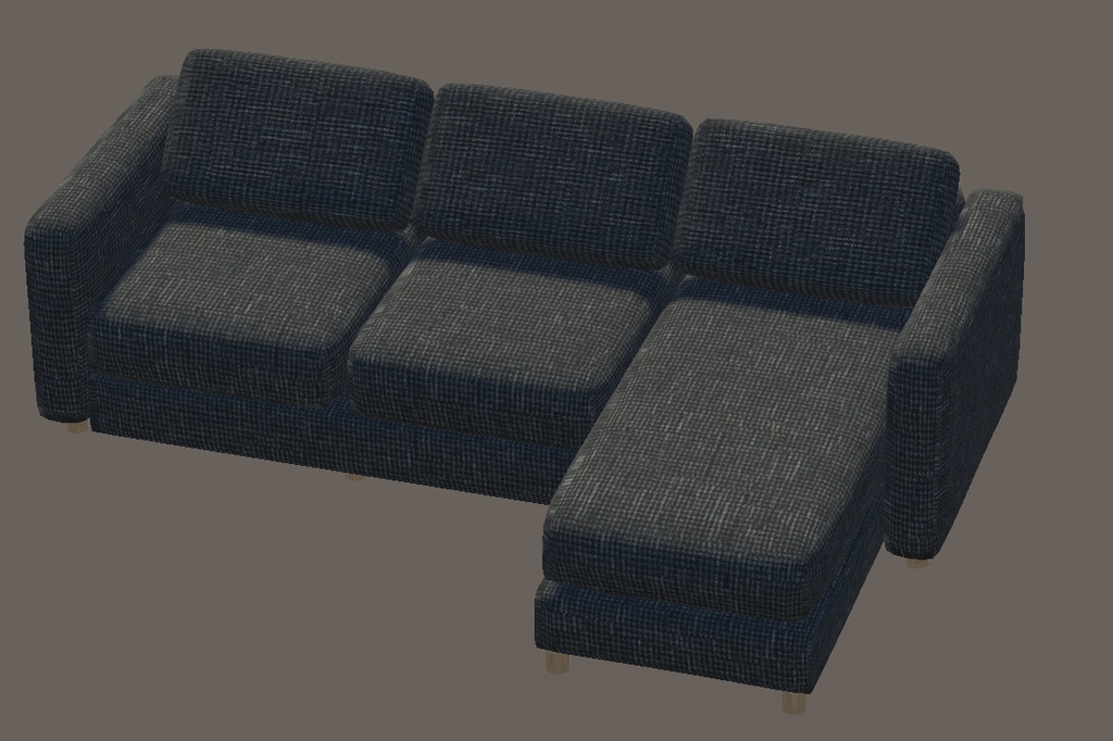 【3Dモデル】ソファー5種x10色