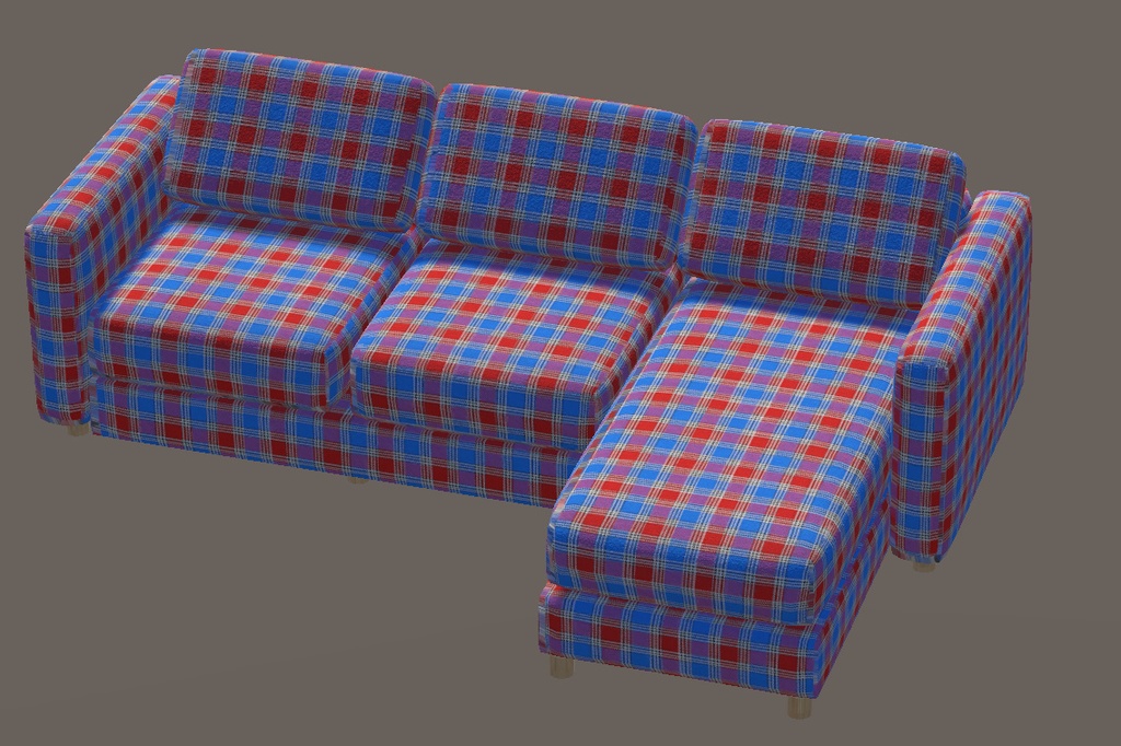 【3Dモデル】ソファー5種x10色