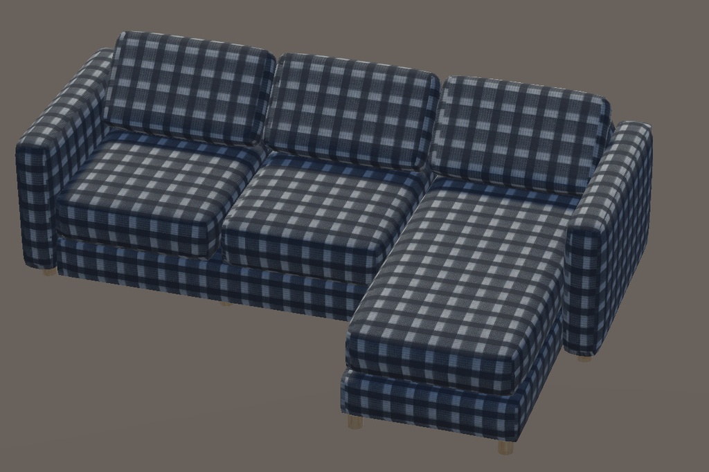 【3Dモデル】ソファー5種x10色